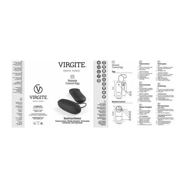 Egg Vibrator Virgite Black