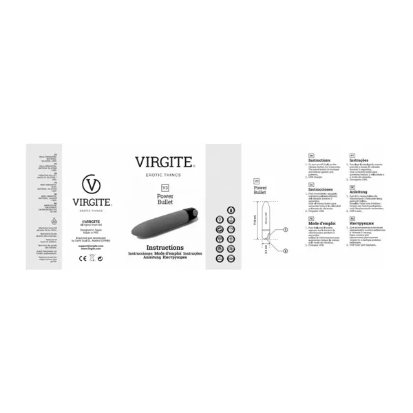 Bullet Vibrator Virgite Black