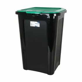 Šiukšlių dėžė Tontarelli Coverline Žalia 44 L Juoda 38,5 x 34,5 x 54,5 cm (6 vnt.)