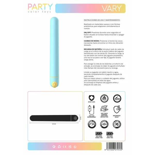 Vibrator Party Color Toys Blue