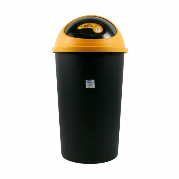 Roskakori Tontarelli Big hoop Keltainen Musta 50 L (10 osaa)