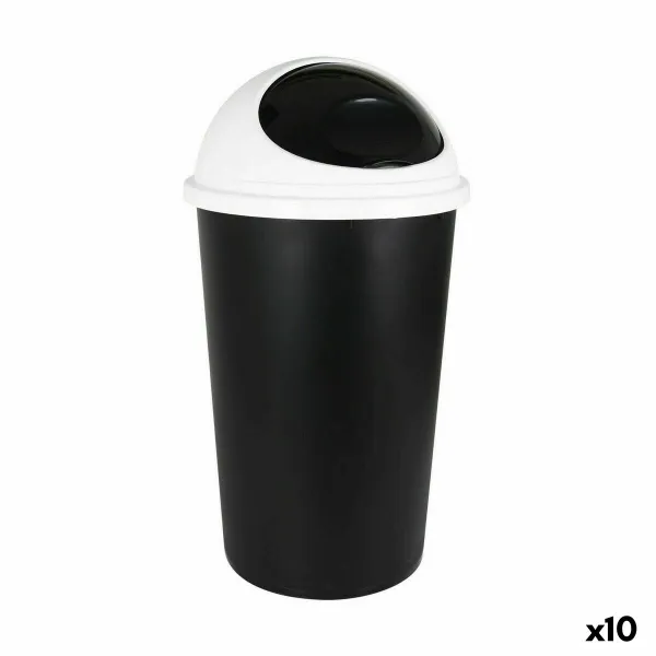 Atkritumu Tvertne Tontarelli Big hoop Balts Melns 45 L (10 gb.)