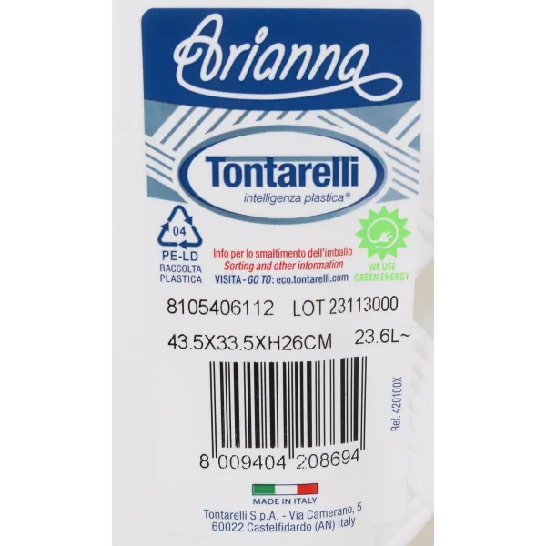Корзина для белья Arianna Tontarelli TON827 (44 x 35 x 24 cm) 44 x 35 x 24 cm (6 штук)