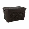Корзина для белья Tontarelli Arianna С крышкой Чёрный 48,3 L (6 штук)