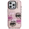 Karl Lagerfeld IML Multi K&C Head Pattern - Case for iPhone 16 Pro (pink)