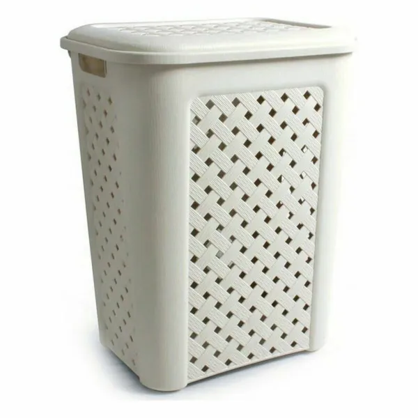 Pyykkikori Tontarelli Arianna Kannellinen Beige 43,5 x 33,5 x 55 cm (6 osaa)