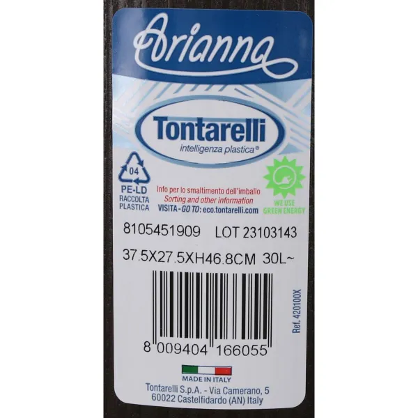 Veļas Grozs Tontarelli Arianna Ar vāku Wengue 37,5 x 27,5 x 47 cm (6 gb.)