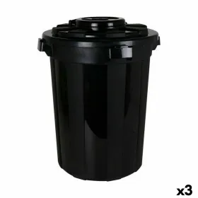 Šiukšlių dėžė Dem Hop Juoda 70 L (3 vnt.)