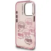 Karl Lagerfeld IML Multi K&C Head Pattern - Case for iPhone 16 Pro (pink)