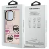 Karl Lagerfeld IML Multi K&C Head Pattern - Case for iPhone 16 Pro (pink)