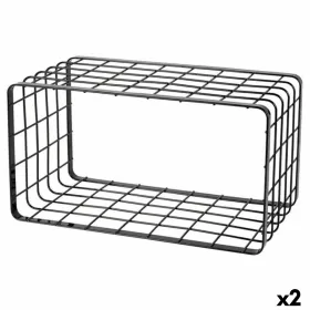 Универсальный органайзер Inde Чёрный 34 x 19 x 18 cm гриль (2 штук)