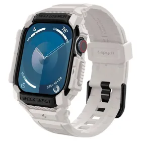 Spigen Rugged Armor Pro - Band with Case for Apple Watch 10 46 mm (Dune Beige)