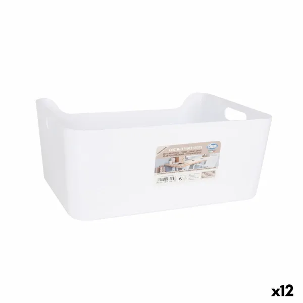 Универсальная корзина Dem Белый 33 x 24 x 14,5 cm (12 штук)