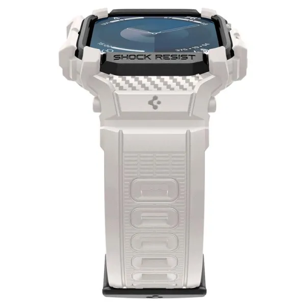 Spigen Rugged Armor Pro - Band with Case for Apple Watch 10 46 mm (Dune Beige)