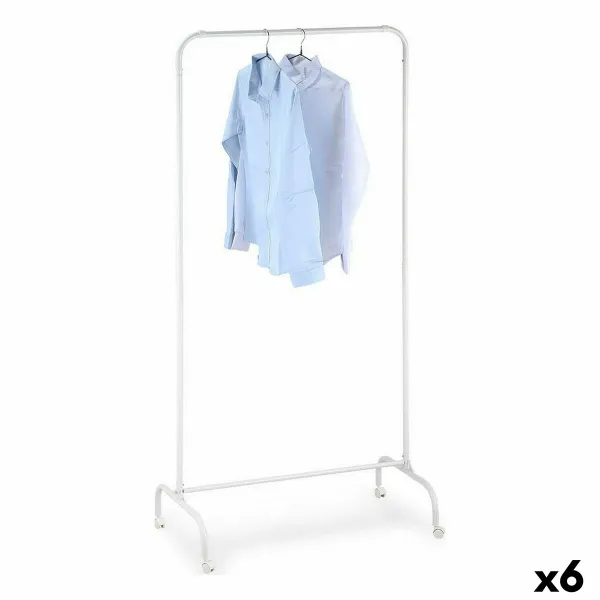 Skrybėlių stovas Confortime Balta 78 x 44,5 x 160 cm Su ratais (6 vnt.)
