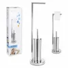 Toilet Paper Holder with Brush Stand Confortime 18,5 x 74 cm (4 Units)