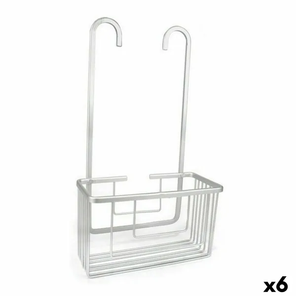 Kylpytarviketeline Confortime Alluma Alumiini Hopeinen 25 x 12,5 x 44,5 cm (6 osaa)