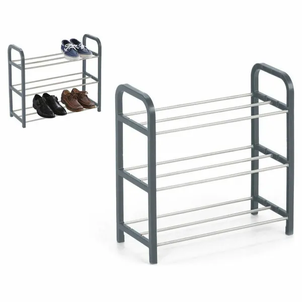 Kenkäteline Confortime Metalli 3 tasoa 40 x 19 x 44 cm (40 x 19 x 44 cm)