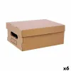 Контейнер для хранения с крышкой Confortime Картон 36,5 x 28,5 x 16,5 cm (6 штук)
