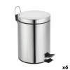 Мусорное ведро с педалью Confortime Серебристый 7 L (6 штук)