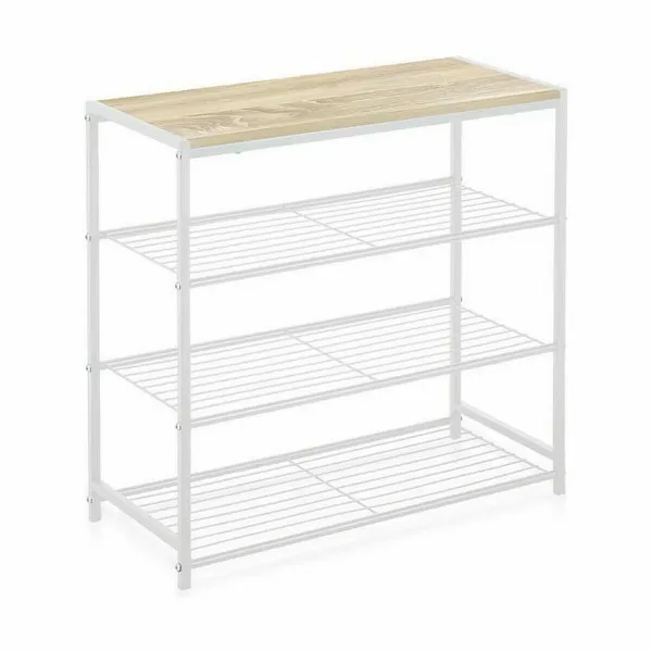Lentyna Confortime Balta Medžio Metalinis 60 x 30 x 63,5 cm (3 vnt.)