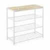 Lentyna Confortime Balta Medžio Metalinis 60 x 30 x 63,5 cm (3 vnt.)