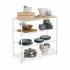 Shelves Confortime White Wood Metal 60 x 30 x 63,5 cm (3 Units)