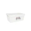 Sandėliavimo dėžutė su dangteliu Tontarelli Maya Balta 4,2 L 28 x 18 x 11,2 cm (12 vnt.)