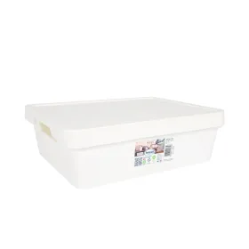 Контейнер для хранения с крышкой Tontarelli Maya Белый 9,2 l 36 x 28 x 11 cm (12 штук)