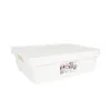 Säilytyslaatikko kannella Tontarelli Maya Valkoinen 9,2 l 36 x 28 x 11 cm (12 osaa)