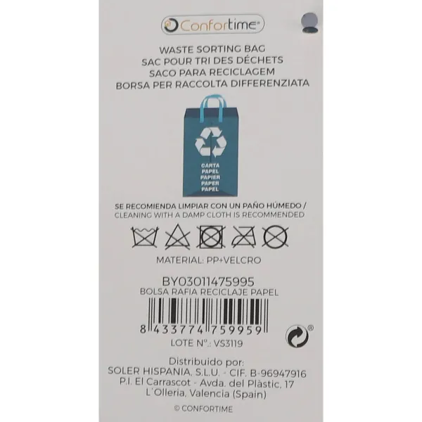 Rubbish Bags Confortime Paper Blue 24 Units