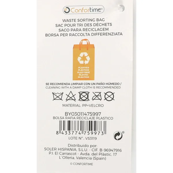 Šiukšlių maišai Confortime Plastic Geltona Plastmasinis 24 vnt.