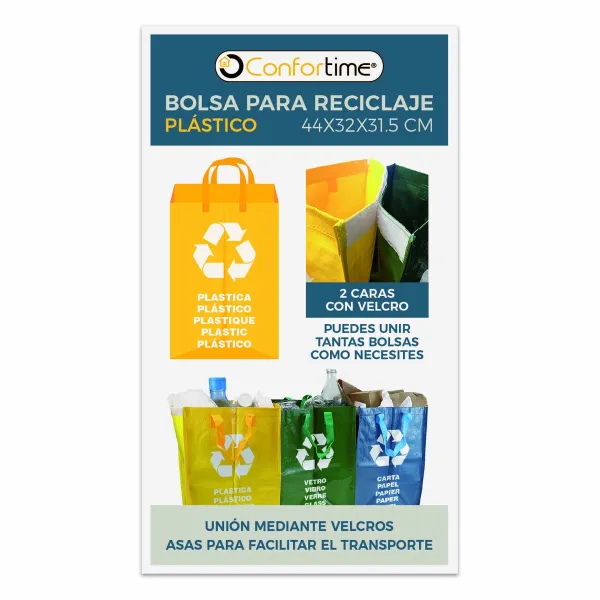 Roskapussit Confortime Plastic Keltainen Muovinen 24 osaa