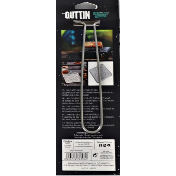 Reiällinen ritilä grilliin Quttin