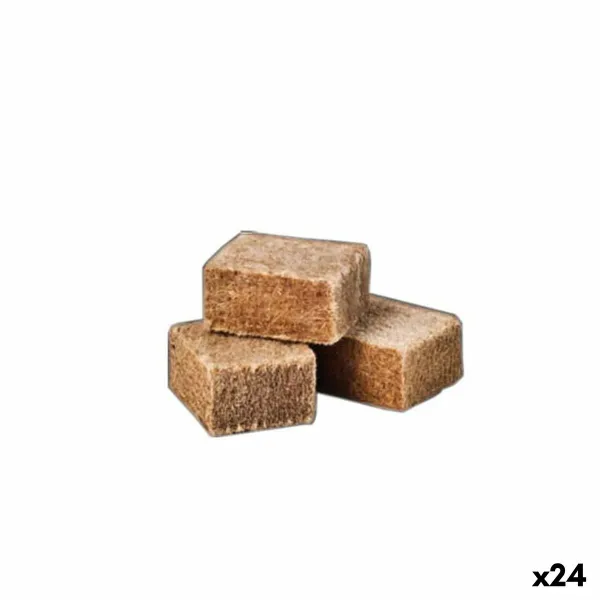 Waxed Wood for the Barbecue Algon Wood (24 Units)