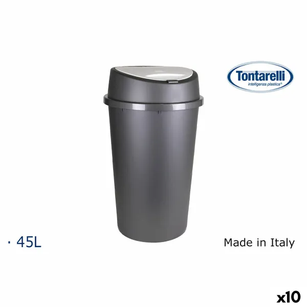 Мусорное ведро Tontarelli Bingo Графитовый 45 L (10 штук)