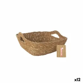 Универсальная корзина Privilege Коричневый плетеный 22 x 22 x 8 cm (12 штук)