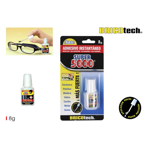 Мгновенный клей Bricotech Super 5000 8 g (24 штук)