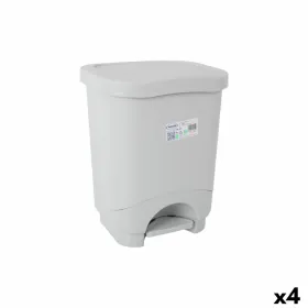 Šiukšliadėžė su pedalu Tontarelli Idea Pilka 18 L (4 vnt.)