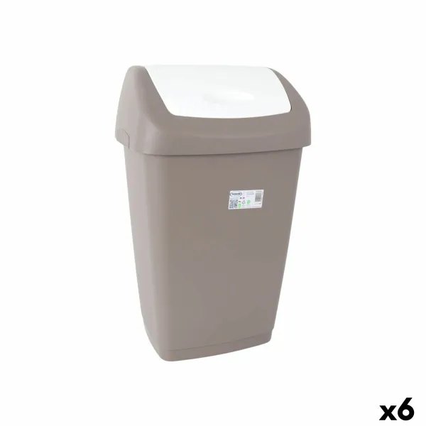Мусорное ведро Tontarelli Aurora Серый 55 L (6 штук)