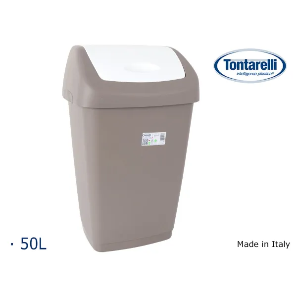 Мусорное ведро Tontarelli Aurora Серый 55 L (6 штук)