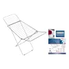 Folding clothes line 18 m Confortime Hibisco Silver Metal 180 x 55 x 109 cm (6 Units)