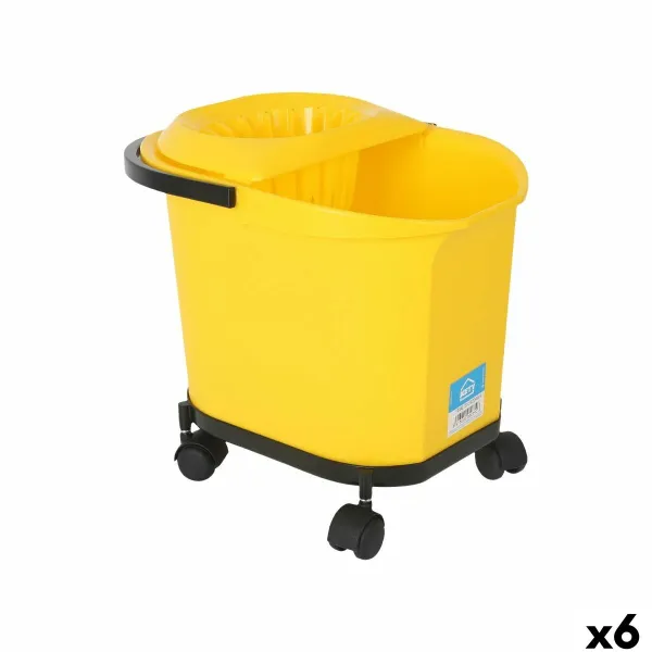 Ведро для мытья полов Kety Жёлтый 16 L 40,5 x 30 x 35 cm (6 штук)