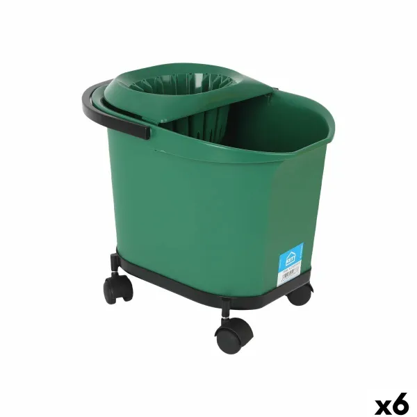 Ведро для мытья полов Kety Зеленый 16 L 40,5 x 30 x 35 cm (6 штук)