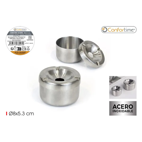 Ashtray Confortime Steel (24 Units)