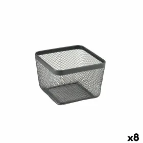 Универсальная корзина Confortime Чёрный Металл 24,5 x 24,5 x 17 cm (8 штук)