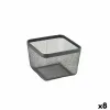 Универсальная корзина Confortime Чёрный Металл 24,5 x 24,5 x 17 cm (8 штук)