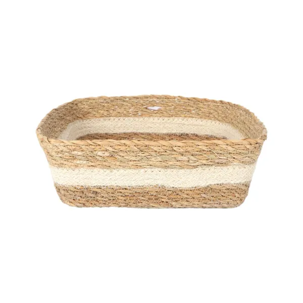 Storage Box Privilege wicker Squared 27 x 27 x 9 cm (8 Units)