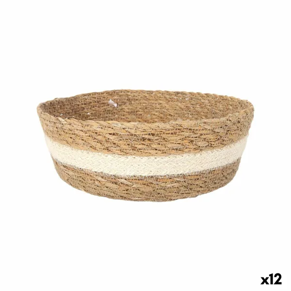 Säilytyslaatikko kannella Privilege Privilege korihuonekalut Pyöreä ø 22 x 8 cm (12 osaa)