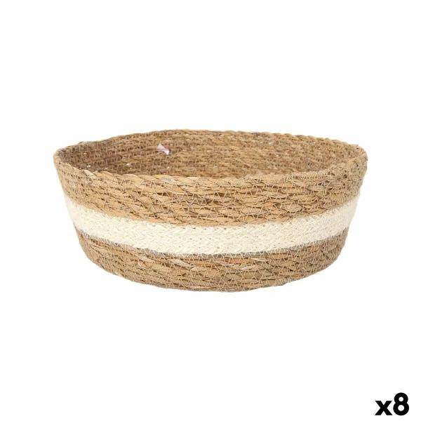 Säilytyslaatikko kannella Privilege Privilege korihuonekalut Pyöreä Ø 27 x 9 cm (8 osaa)